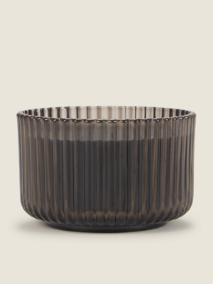 Black Amber Noir Large Ribbed Multi Wick Votive Home at ASDA