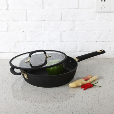 Black Barbican Saute Pan 28cm Home at ASDA