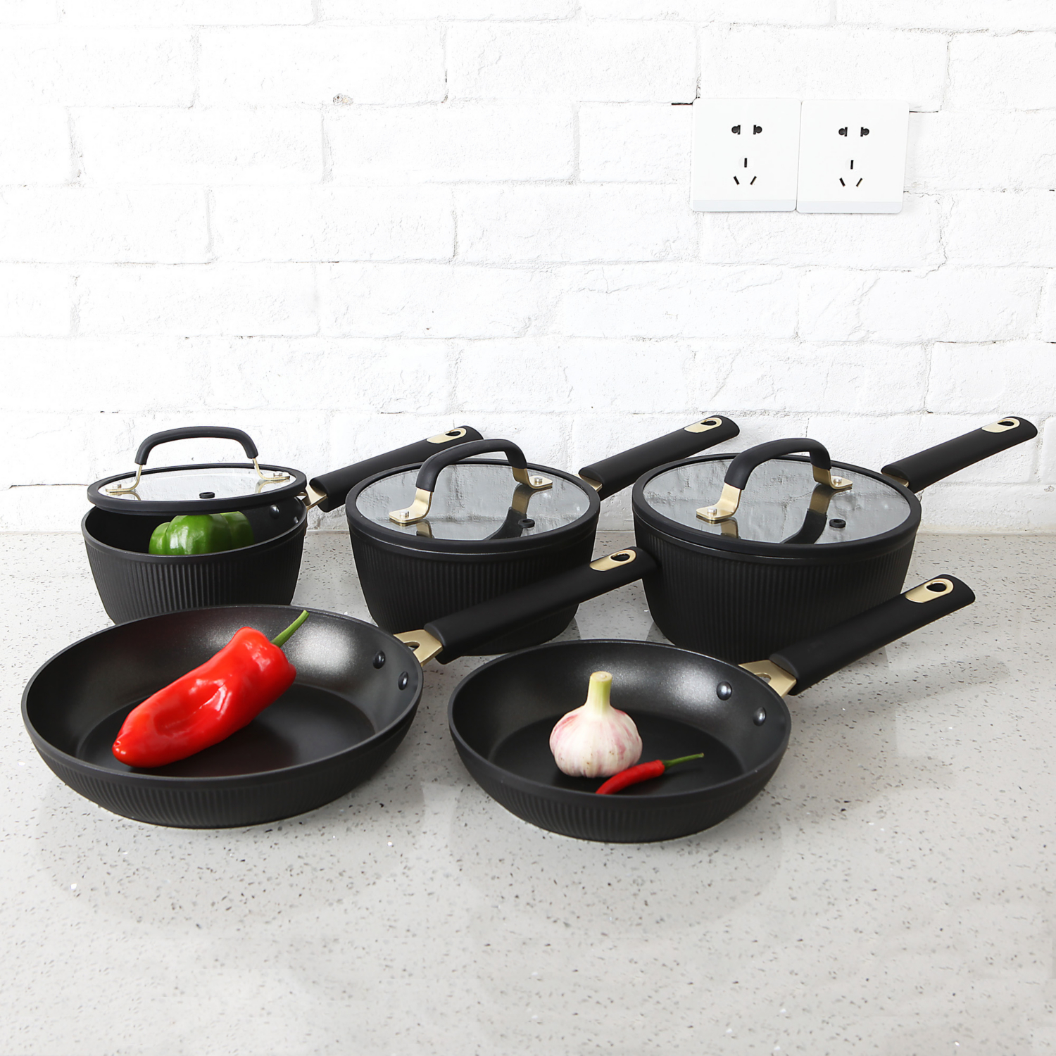 George Black Barbican Pans - Set Of 5