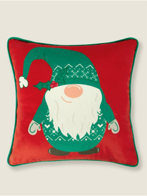 Christmas Gonks Cushion Home at ASDA