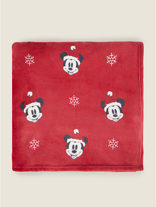 Disney Mickey Mouse Christmas Super-Soft Throw