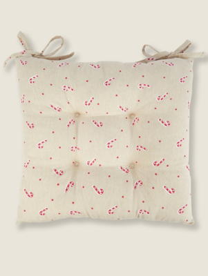 Natural Christmas Candy Cane Pad Home at ASDA