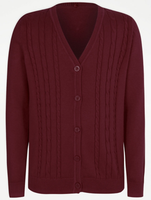 asda burgundy cardigan
