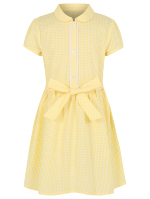asda red gingham school dress