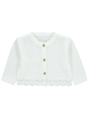 white cardigan asda