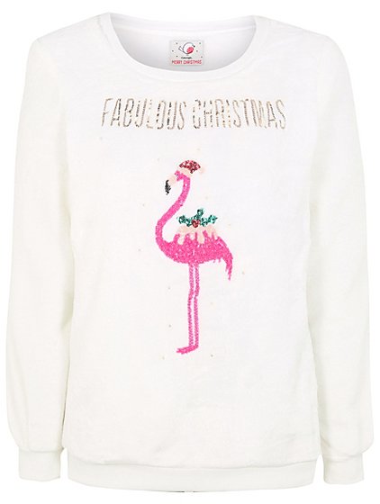 Light-Up Flamingo Christmas Sweatshirt | Women | George