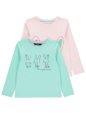 2 Pack Printed Long Sleeve Tops