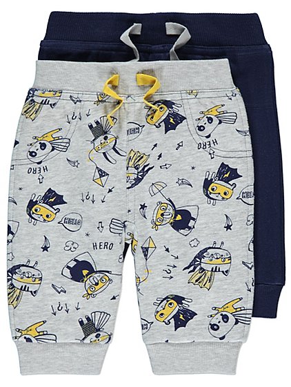 2 Pack Jogging Bottoms | Baby | George