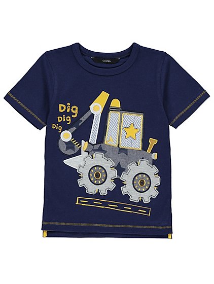 Navy Digger T-Shirt | Kids | George