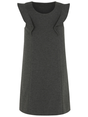 pinafore dress school grey