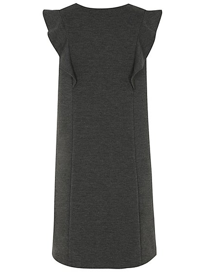 Girls Grey School Ruffled Pinafore School Dress | School | George at ASDA