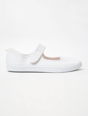 kids white plimsoles