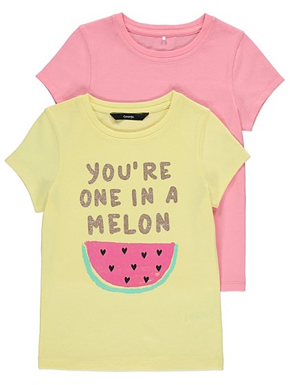 Watermelon T-Shirts 2 Pack | Kids | George
