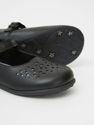 asda black school shoes