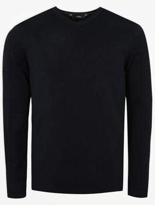 asda mens v neck jumpers