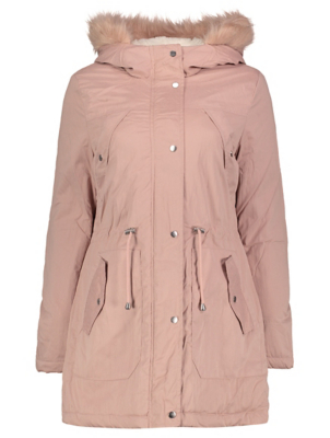 womens padded parka coats with fur hood