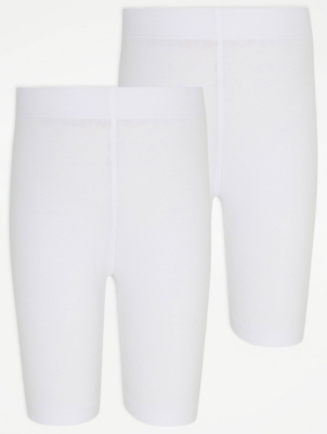 asda white cycling shorts