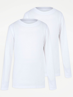 white crew neck t shirt