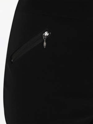 women's black stretch skinny trousers