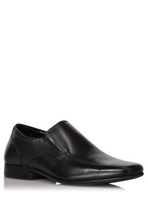 Wide Fit Black Leather Formal Shoes 