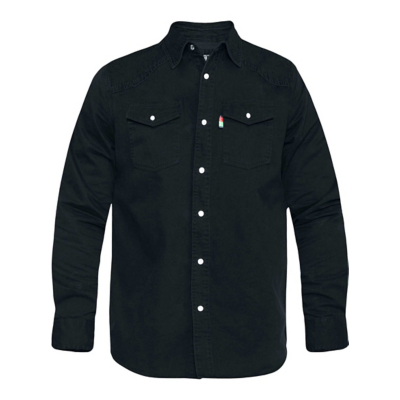 Duke  D555 Western  men's Long sleeved Shirt in Black