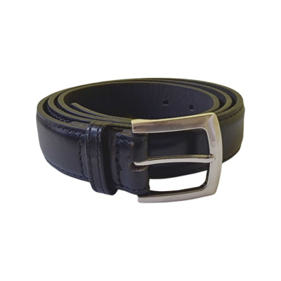George D555 Duke BlackLewis Plain Bonded Leather Belt
