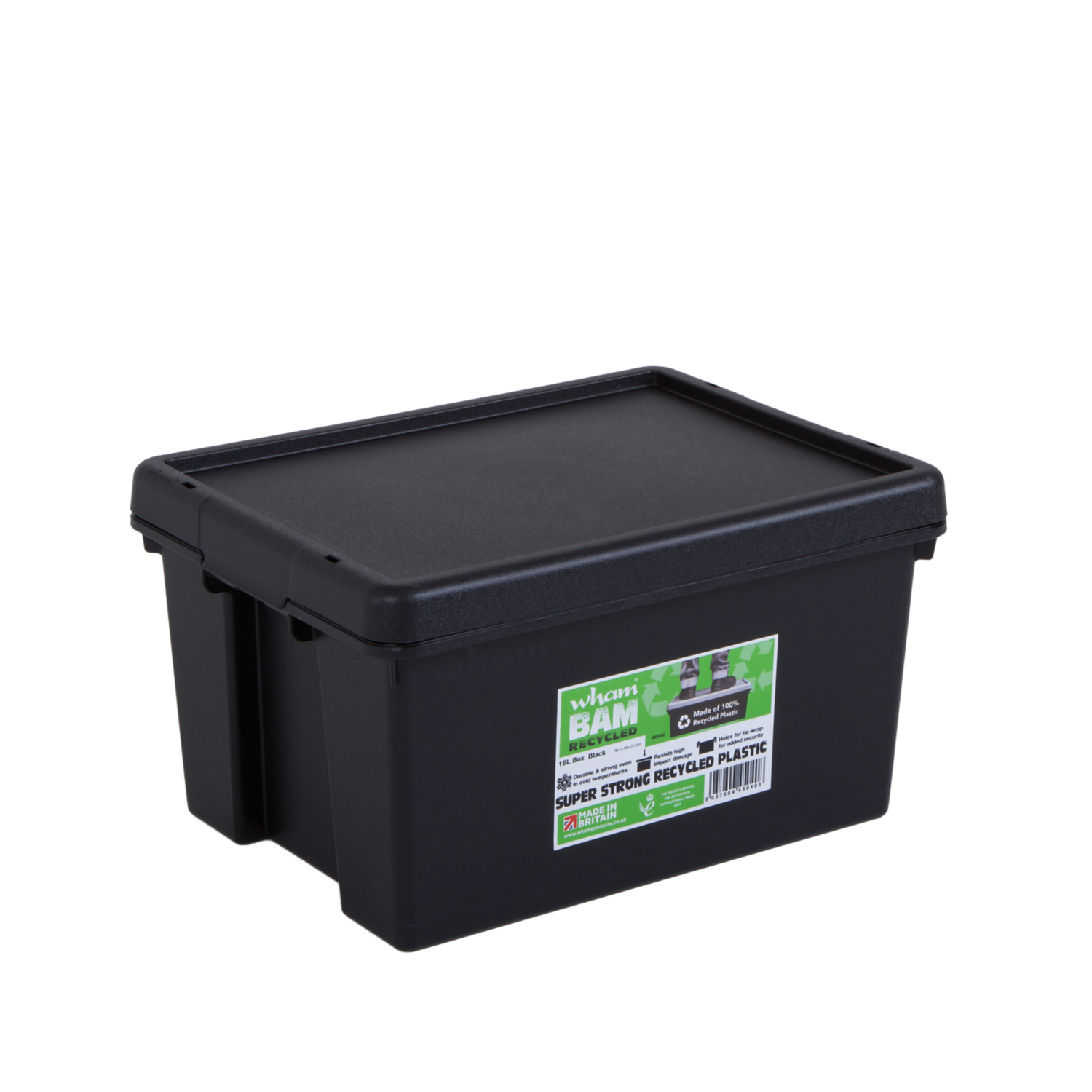 Wham Black Box And Lid - 16 Litres