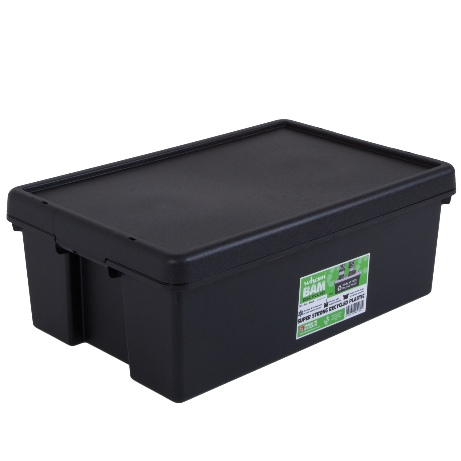 Wham Black Box And Lid - 36 Litres