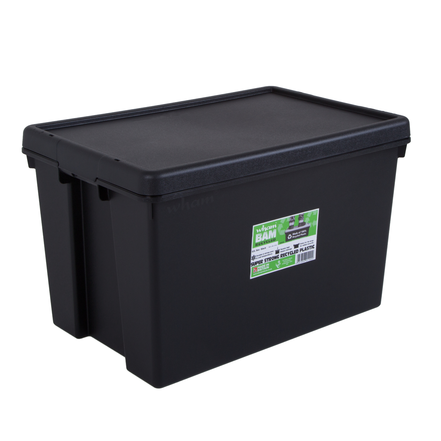 Wham Black Box And Lid - 62 Litres