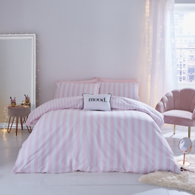 Sassy Pink B Stripe Tease Duvet Cover Set