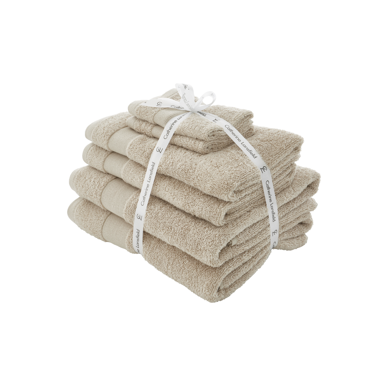 Catherine Lansfield Men's Natural Anti Bacterial Piece Towel Bale Size 6 - Image 3