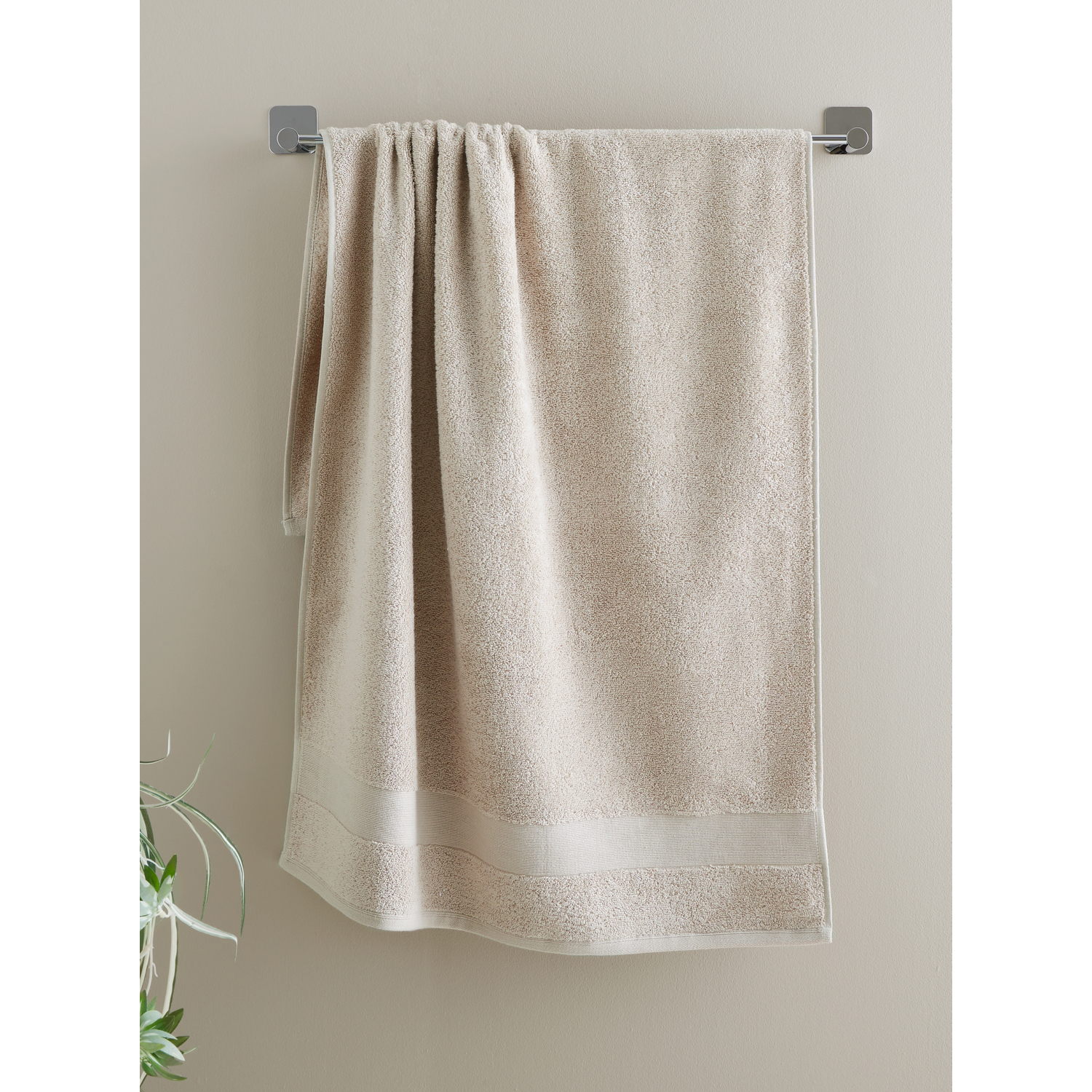B&Q -  Anti-Bacterial Cotton 50X85Cm Hand Towel Natural - Image 7