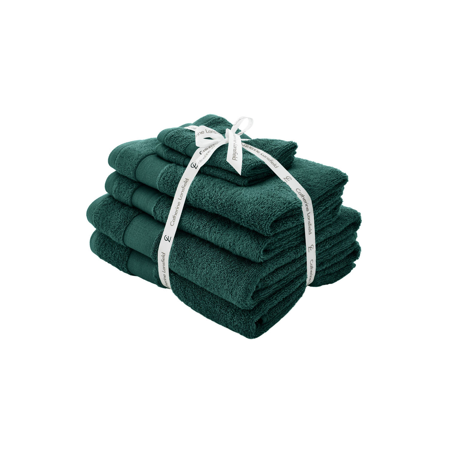 Catherine Lansfield Forest Grn Anti Bacterial Towel Range - Image 3