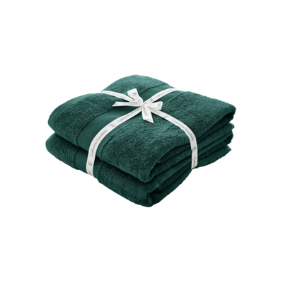 George Catherine Lansfield Forest Green Antibacterial Bath Sheet - Set of 2 - Forest Green