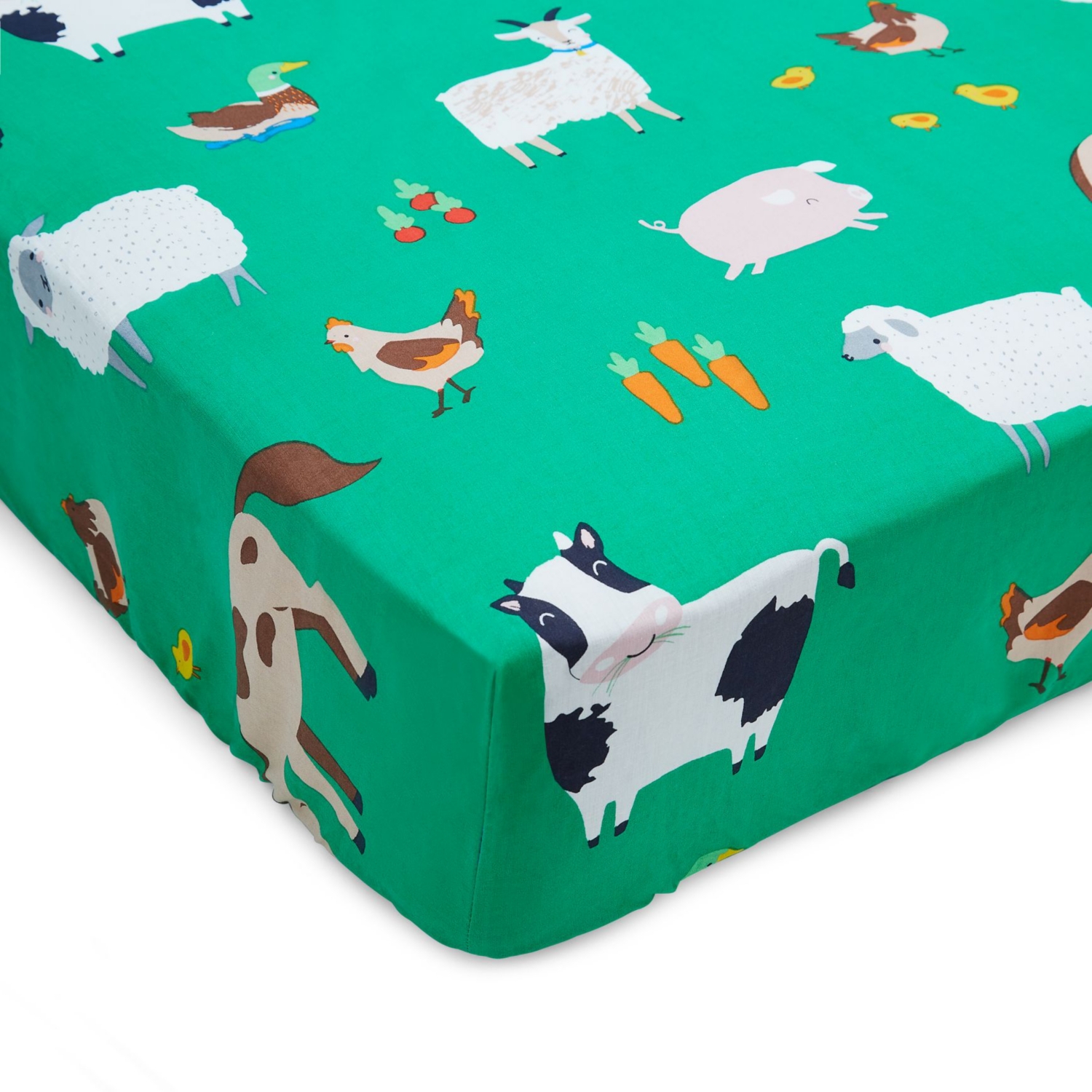 Catherine Lansfield Farmyard Animals Fitted Sheet - Image 3