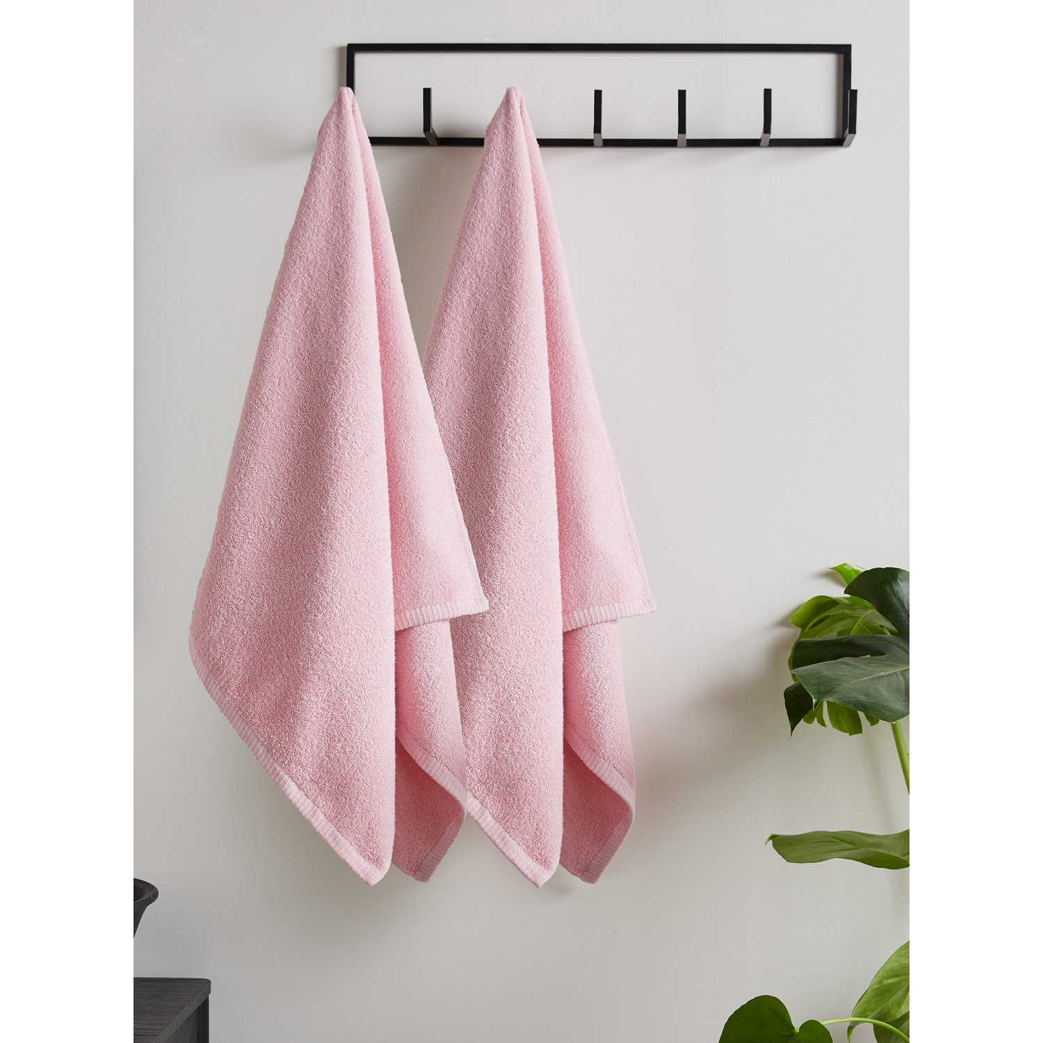Cat Pink Catherine Lansfield Quick Dry Bath Sheet - Set Of 2