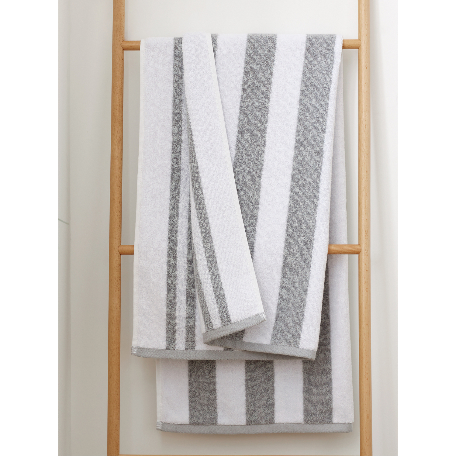 Bianca Reversible Stripe Jacquard 100% Cotton Towel Collection - Image 6
