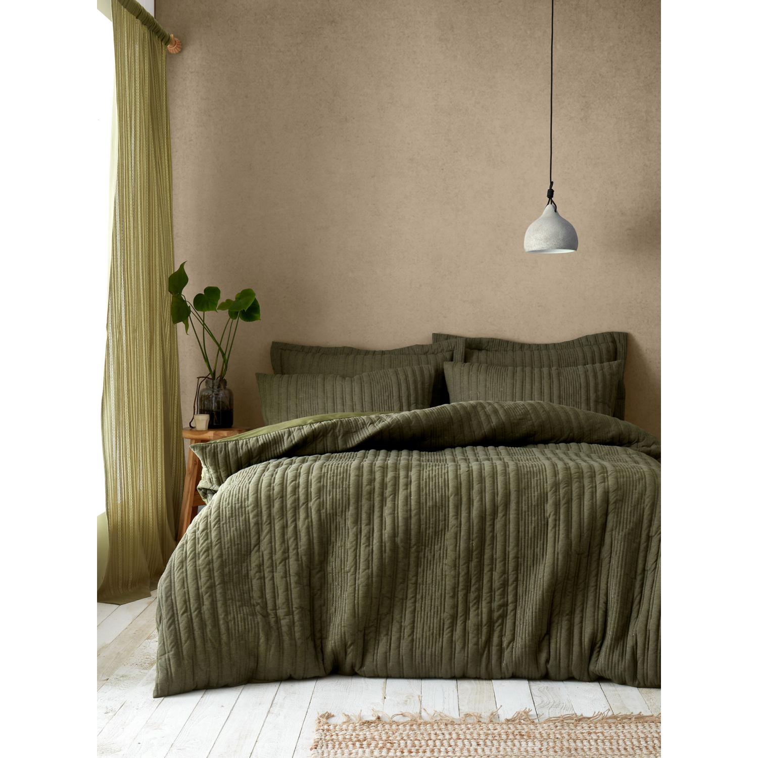 Pineapple Elephant Tamba Jersey Stripe Duvet Cover Set - Image 4