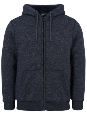 borg lined zip up hoodie