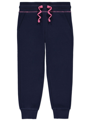 girls navy blue joggers