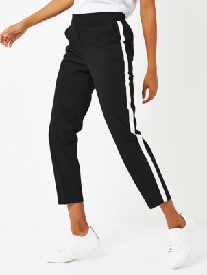 trousers with a stripe down the side