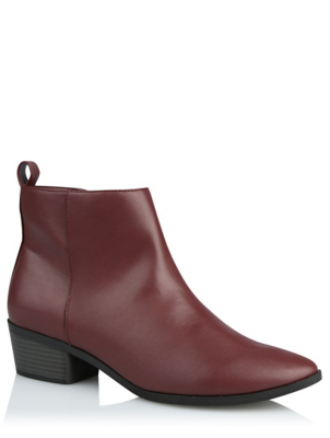 asda burgundy boots