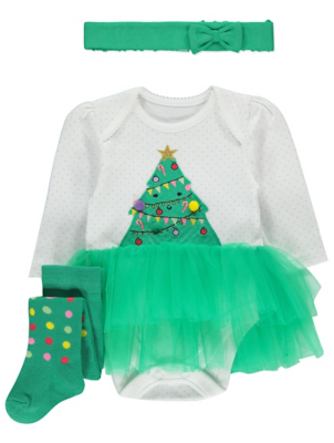 asda baby christmas dress