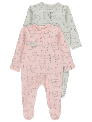 newborn zip sleepsuits