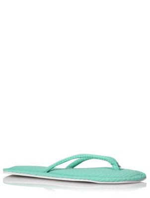 mint green slippers