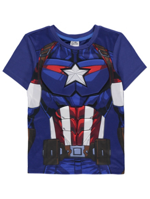 captain marvel t shirt asda