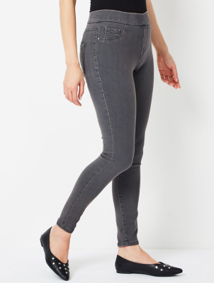 grey denim leggings