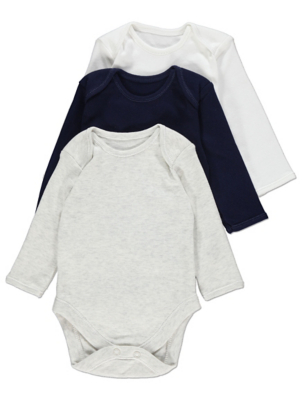 asda long sleeve baby vests