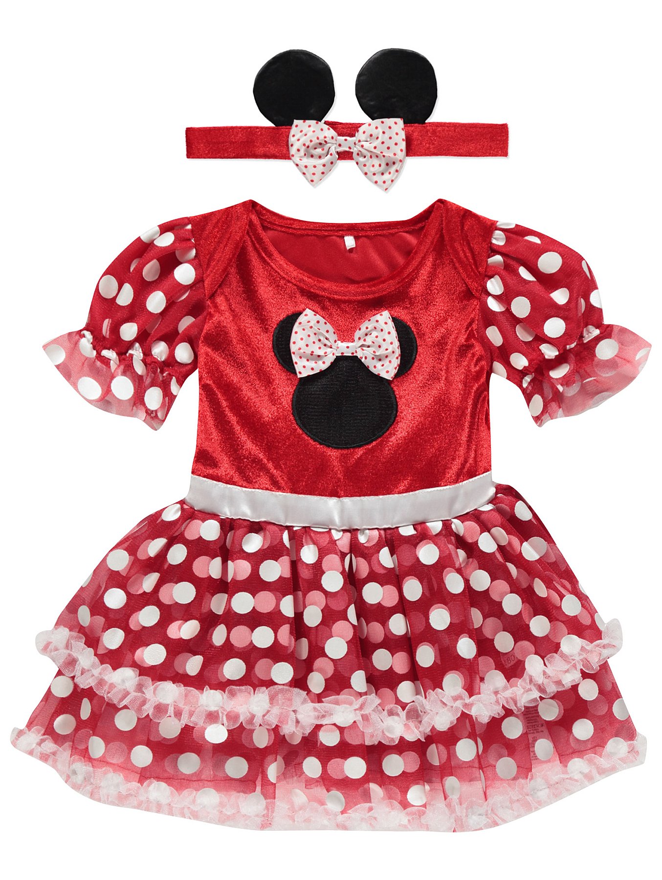 Red Cute Missie Minnie Mouse Polkadot Child Girls Fancy Dress Costume ...