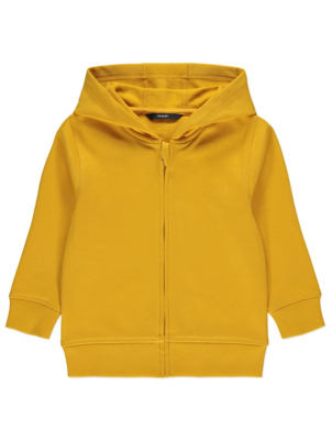 yellow zip up sweater